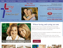Tablet Screenshot of lovingtouchhomecare.com
